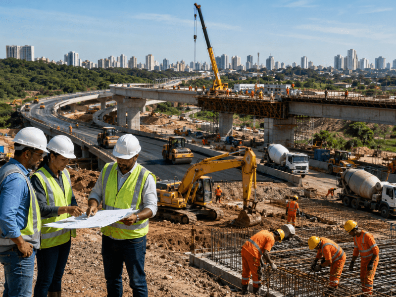 Leia mais sobre o artigo Infraestrutura impulsiona empregos e ajuda a sustentar crescimento da construção no Brasil