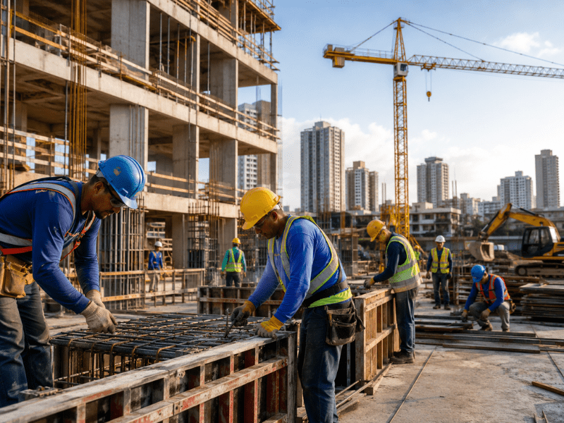 Leia mais sobre o artigo Construção civil mantém geração de empregos no primeiro semestre, mas juros altos freiam o ritmo de crescimento